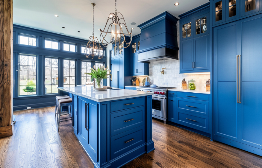 Bold Blue Kitchens